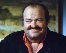 William Conrad smiling portrait in orange shirt & blue jacket Cannon TV 8x10