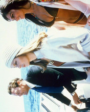 The Spy Who Loved Me Roger Moore Barbara Bach Caroline Munro on speed boat 8x10