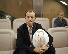 Bill Murray holding stuffed owl in airport Lost in Translation 8x10 photo