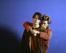 My Own Private Idaho River Phoenix hugs Keanu Reeves 8x10 inch photo