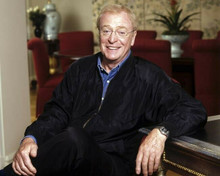 Sir Michael Caine smiling portrait circa 2010 in black casual jacket 8x10 photo