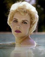 Stella Stevens beautiful portrait bare-shoulder swimming in pool 8x10 inch photo