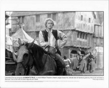 Heath Ledger original 2001 8x10 photo A Knight's Tale on horseback