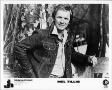 Mel Tillis 8x10 photo MGM Records promotional portrait in denim jacket