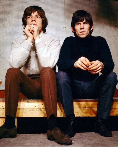 Mick Jagger & Keith Richards 10" X 8" Photo Reprint – Rolling Stones Songwriter Series (Unframed, Unsigned)