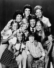 The Brady Bunch Reed Henderson & Brady kids pose for family portrait 8x10 photo