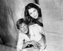 Moonraker Roger Moore as James Bond Lois Chiles 8x10 inch photo