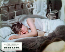 Linda Hayden lies in bed sucking thumb Baby Love 8x10 photo