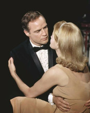 The Chase 1966 Marlon Brando in tuxedo embraces Angie Dickinson 8x10 inch photo