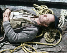 The Beachcombers TV series Robert Clothier as Relic asleep on dock 8x10 photo