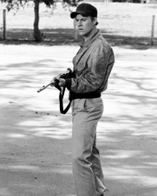 Dwight Schulz holding rifle as Howlin' Mad Murdock The A Team 8x10 inch photo