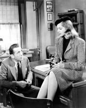 To Have and Have Not Lauren Bacall sexy sits on desk Humphrey Bogart 8x10 photo
