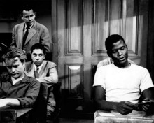 The Blackboard Jungle Vic Morrow Sidney Poitier students Glenn Ford 8x10 photo