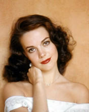 Natalie Wood beautiful portrait in white off-shoulder dress early 60s 8x10 photo