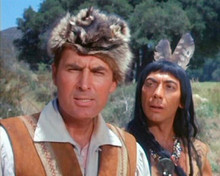 Daniel Boone TV series Fess Parker as Boone Ed Ames as Mingo 8x10 inch photo