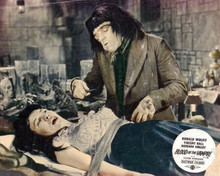 Blood of the Vampire 8x10 inch photo Barbara Shelley strapped to bed