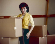 Annette Funicello in yellow waistcoat 1960's studio portrait 8x10 inch photo