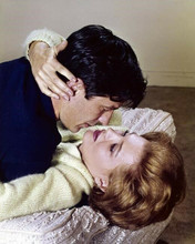 The Killers 1964 John Cassavetes about to kiss Angie Dickinson on bed 8x10 photo