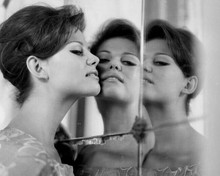 Claudia Cardinale glamour portrait looking at reflection in mirror 8x10 photo