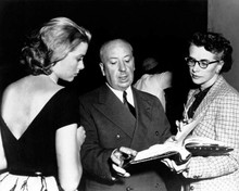 Rear Window Grace Kelly conversing with Alfred Hitchcock holds script 8x10 photo
