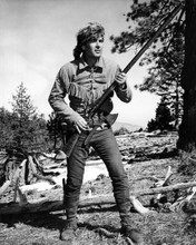 Fess Parker full length pose as Daniel Boone in forest with rifle 8x10 photo