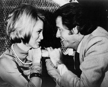Thief 1971 TV Angie Dickinson sits in rattan chair Richard Crenna 8x10 photo