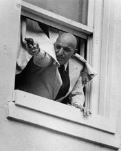 Telly Savalas fires gun from open window 1977 Kojak Summer of 69 8x10 inch photo