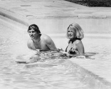 Angie Dickinson in bikini sits in swimming pool The Outside Man 1972 8x10 photo