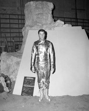 Lost in Space wardrobe test Guy Williams in space suit on set 8x10 inch photo