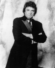 Johnny Cash 1980's publicity portrait in long black tuxedo jacket 8x10 photo