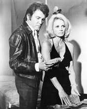 Police Woman Angie Dickinson undercover in black dress Earl Holliman 8x10 photo