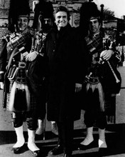 Johnny Cash Christmas in Scotland at Falkland Palace with guards 8x10 inch photo