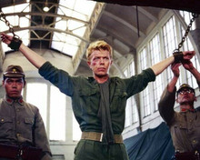 Merry Christmas Mr Lawrence David Bowie arms shackled 8x10 inch photo