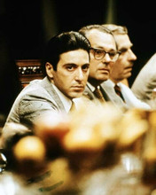 The Godfather Part II Al Pacino as Michael Corleone sits at table 8x10 photo