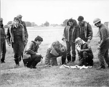 Mosquito Squadron 1969 original 8x10 inch photo David McCallum and crew airfield