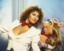 Raquel Welch does dance number with Miss Piggy 8x10 inch photo