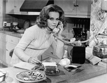 Angel Tompkins on telephone in kitchen original 8x10 inch photo I Love My Wife