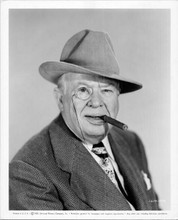 Charles Coburn original 8x10 photo 1950 studio portrait in hat smoking cigar