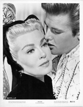 Diane original 8x10 photo 1962 Roger Moore kisses Lana Turner