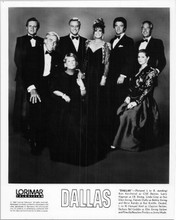 Dallas TV series 8x10 inch original photo 1987 full cast studio portrait