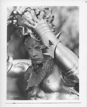 Excalibur 1980 original 8x10 photograph Robert Addie puts on mask