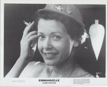 Emmanuelle 1975 original 8x10 photo Sylvia Kristel smiles smoking cigarette