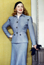 DEANNA DURBIN 24X36 POSTER STUNNING IN SUIT AND BERET FROM ORIGINAL TRANSPARENCY