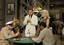 Assault on a Queen original 1966 lobby card Frank Sinatra Virna Lisi gambling