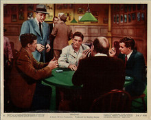 Dragnet original 1954 8x10 lobby card Jack Webb Richard Boone at card gaming