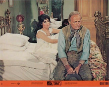 Death of A Gunfighter original 8x10 lobby card Richard Widmark Lena Horne on bed