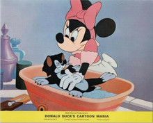 Donald Duck's Cartoon Mania 1978 original 8x10 lobby card Minnie Mouse and cat