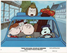 Bon Voyage Charlie Brown original 8x10 inch lobby card Snoopy drives car