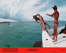 For Your Eyes Only original 8x10 inch lobby card Carole Boquet dives off boat