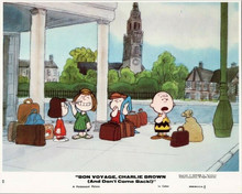 Bon Voyage Charlie Brown original 8x10 inch lobby card Peanuts gang suitcases
